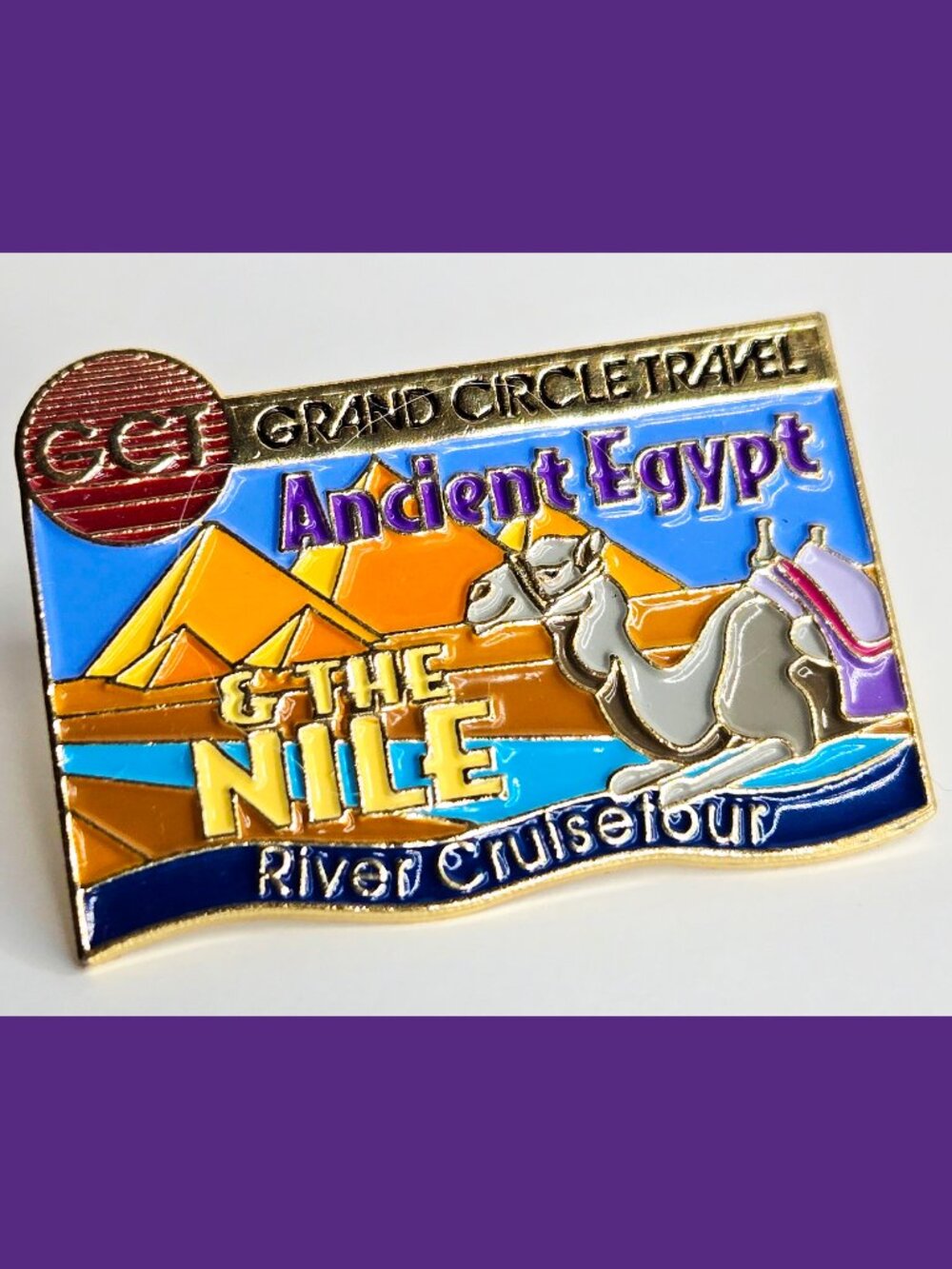 Ancient Egypt & The Nile River Cruise Enamel Lapel Pin by Grand Circle Travel
